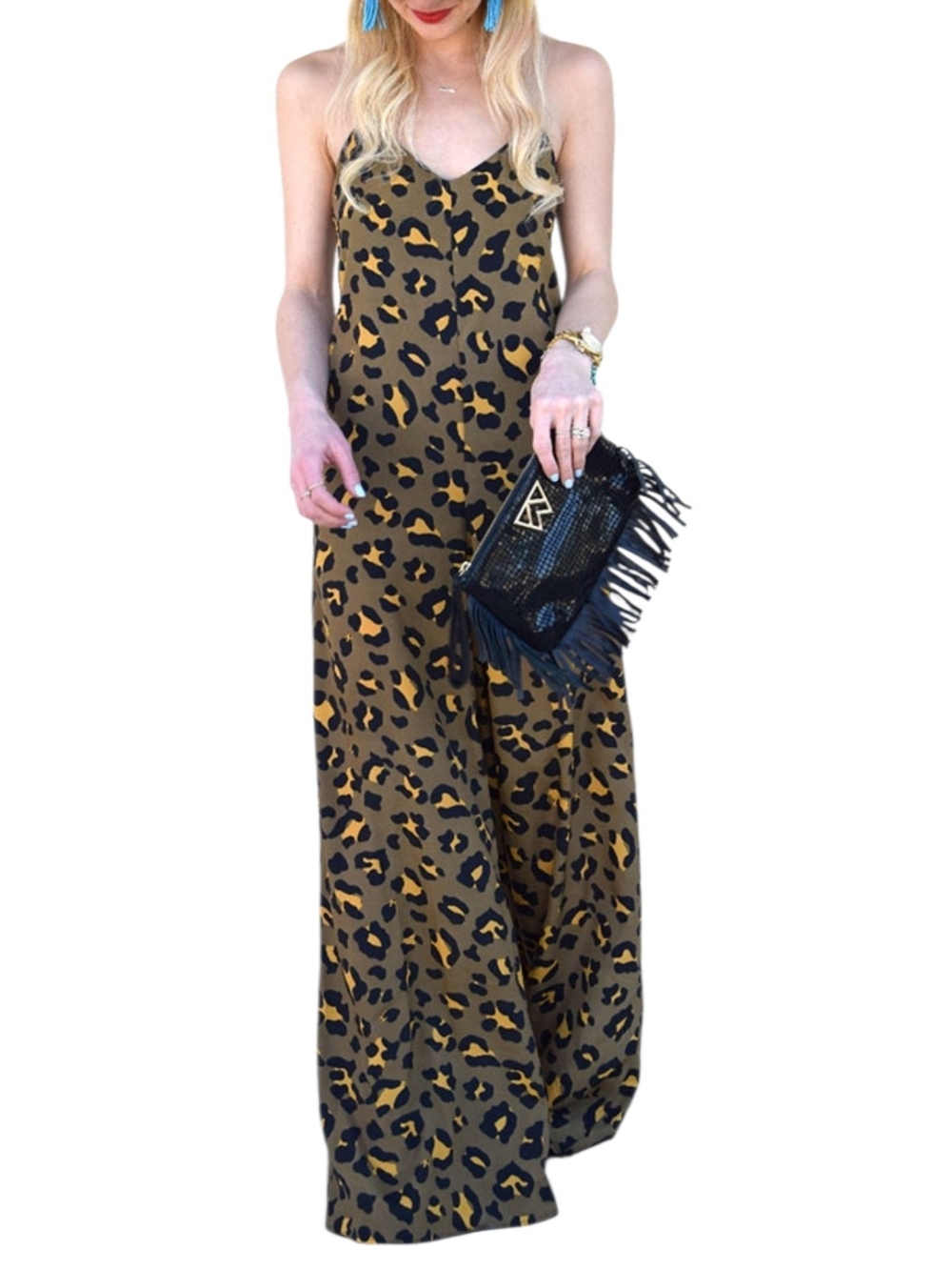 Show Me Your Mumu Royal Jumpsuit In Golden Graham, Halter, Wide Leg, EUC, Sz S